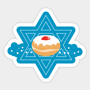 Hanukkah Jelly Donut WPH MEDIA Sticker